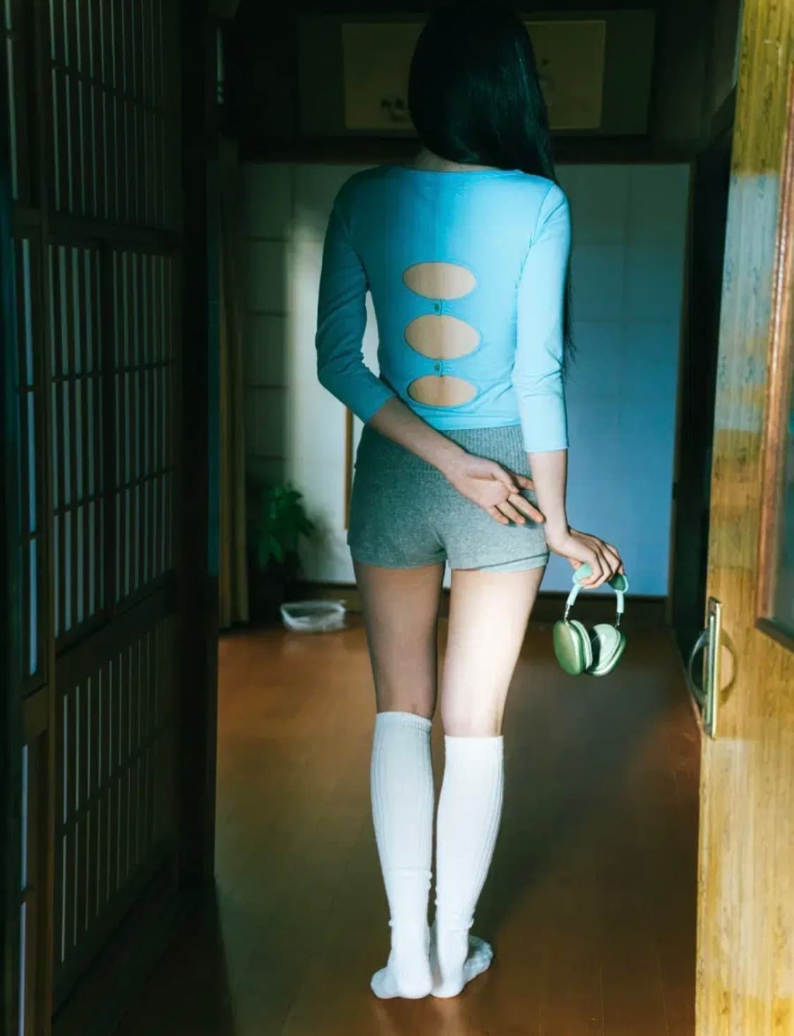 코이세이오 백서클 카프리 슬리브 스카이블루 새상품 상품이미지3