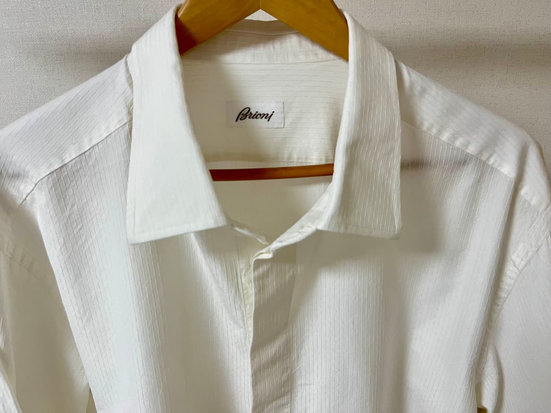 브리오니 화이트 셔츠 48/19 정품 상품이미지2
