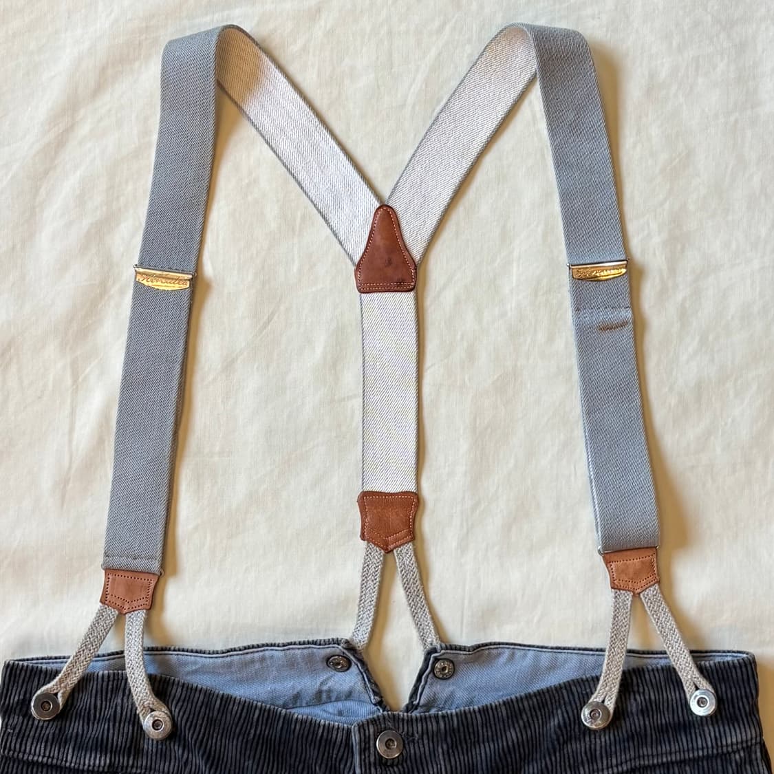 [35] 30~40s 프랑스 Le Favori 헤비 코듀로이 워크 팬츠 상품이미지2