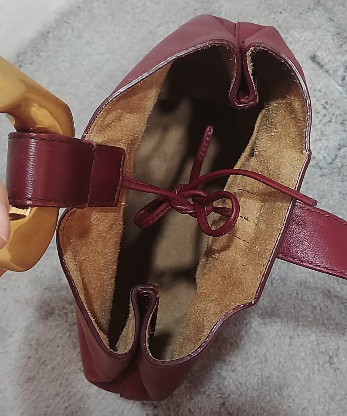 보테가베네타Bottega Veneta 나파드롭백 버건디 상품이미지5