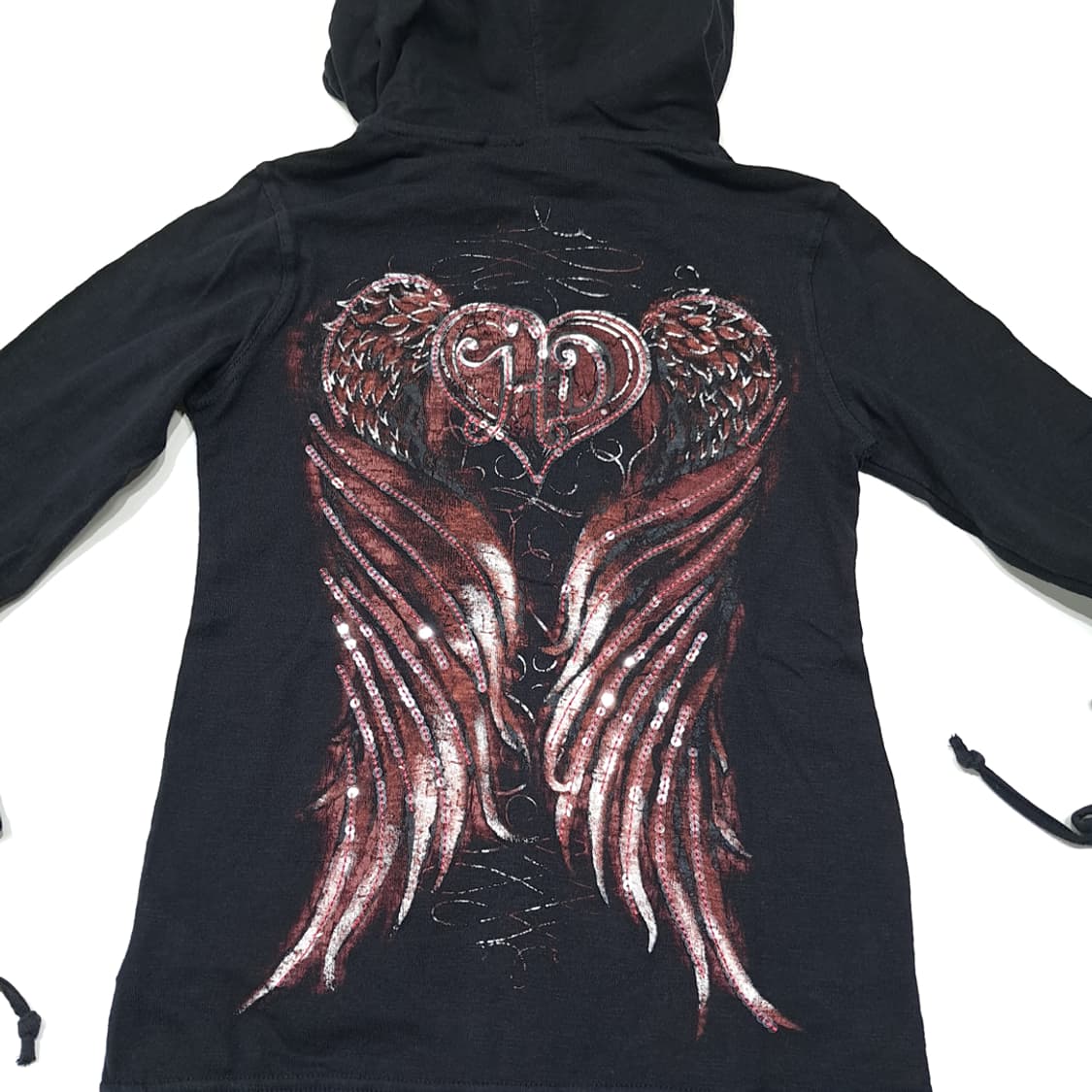 CL112 M 할리데이비슨 백로고 시퀸 그래픽 & 브레이디드 슬리브 후 상품이미지8