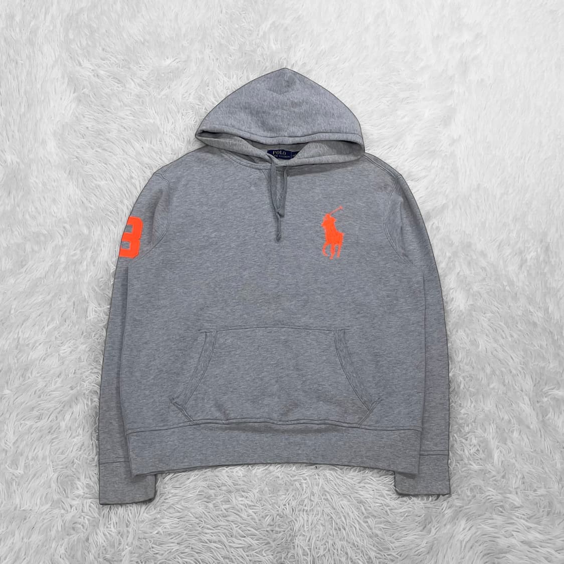 폴로 랄프로렌 빅 포니 자수 후드티 그레이 상품이미지2