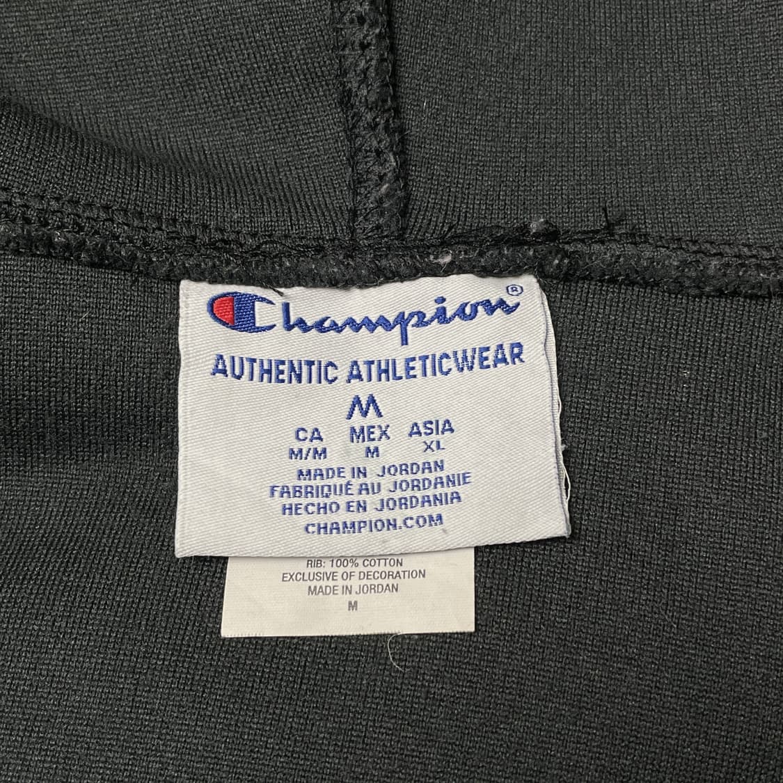 CHAMPION 챔피온 빈티지 블랙 하프집업 후리스 후드티 A00494 상품이미지9