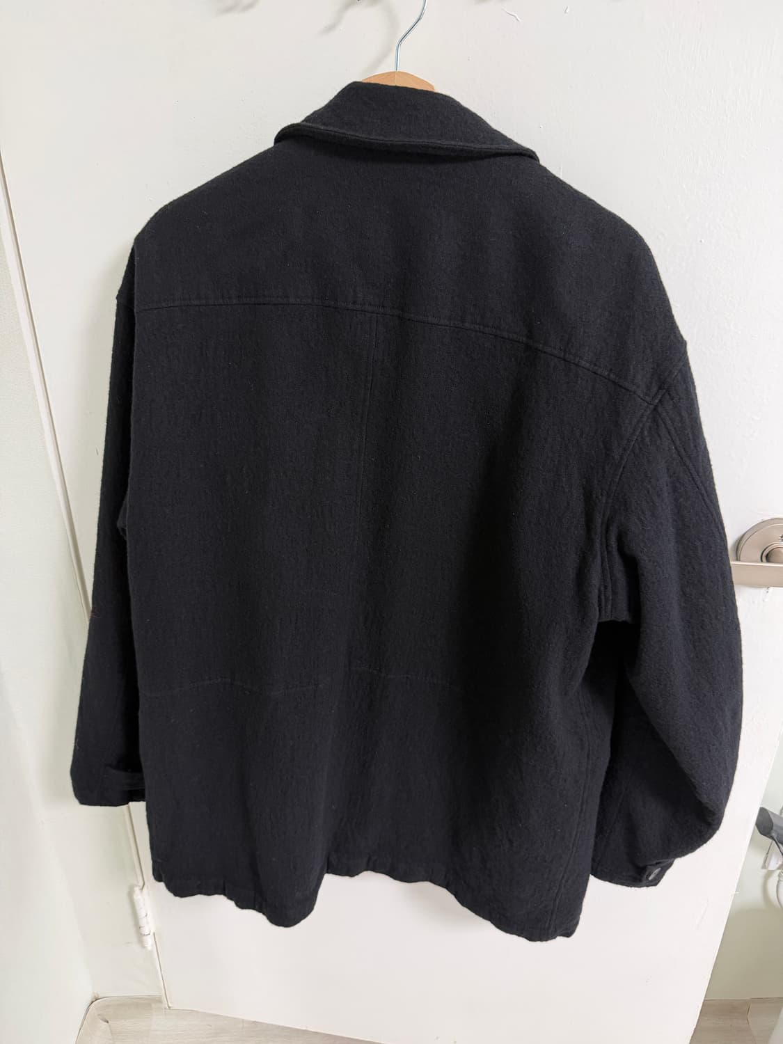 스틸네스 브러시드 울 카코트 블랙 상품이미지3