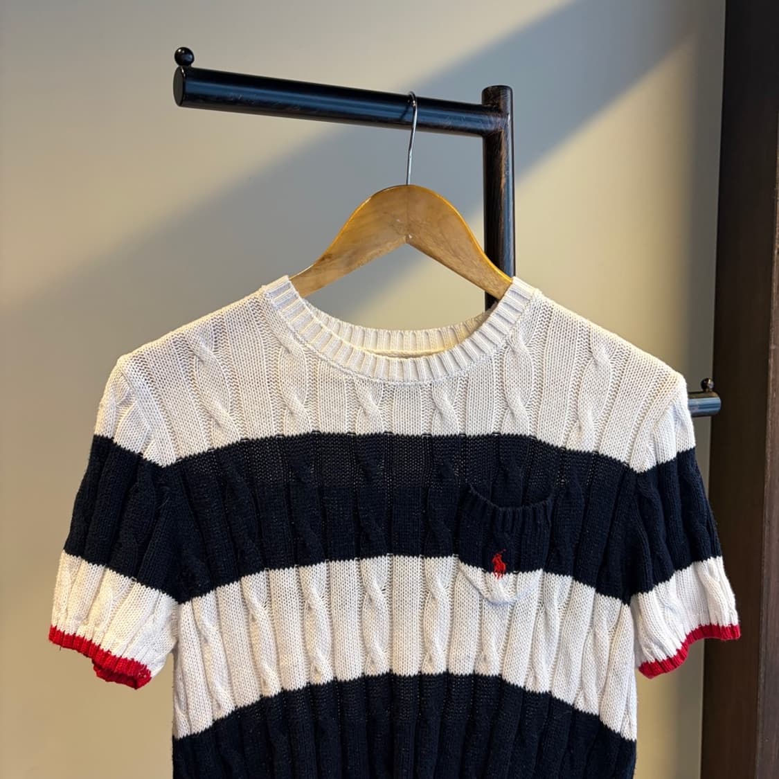 15196 - 폴로 랄프로렌 케이블 반팔 니트 (피마 코튼) 상품이미지1