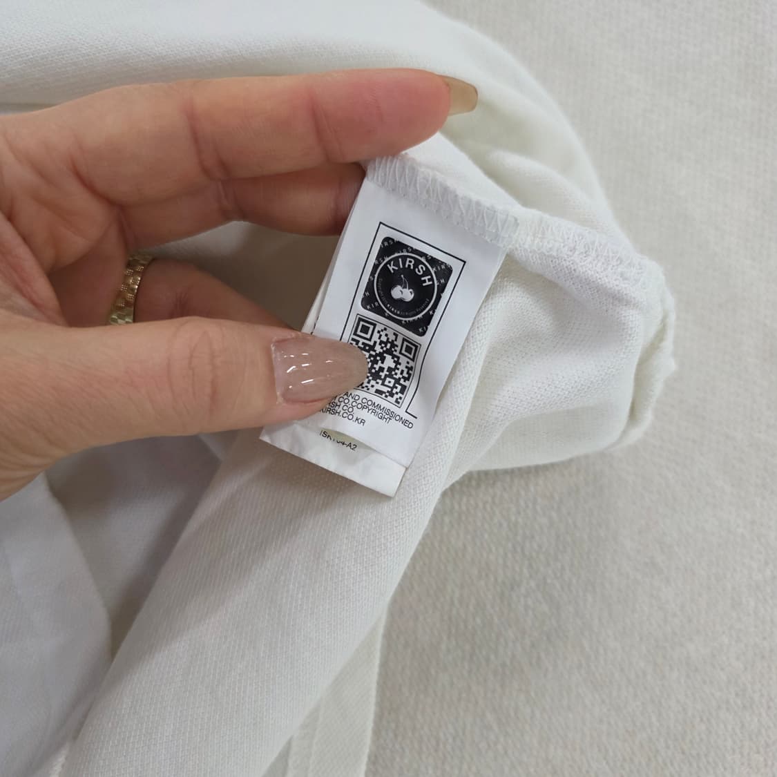 [1] 키르시 크롭 체리 반팔 카라티 0220J 상품이미지4