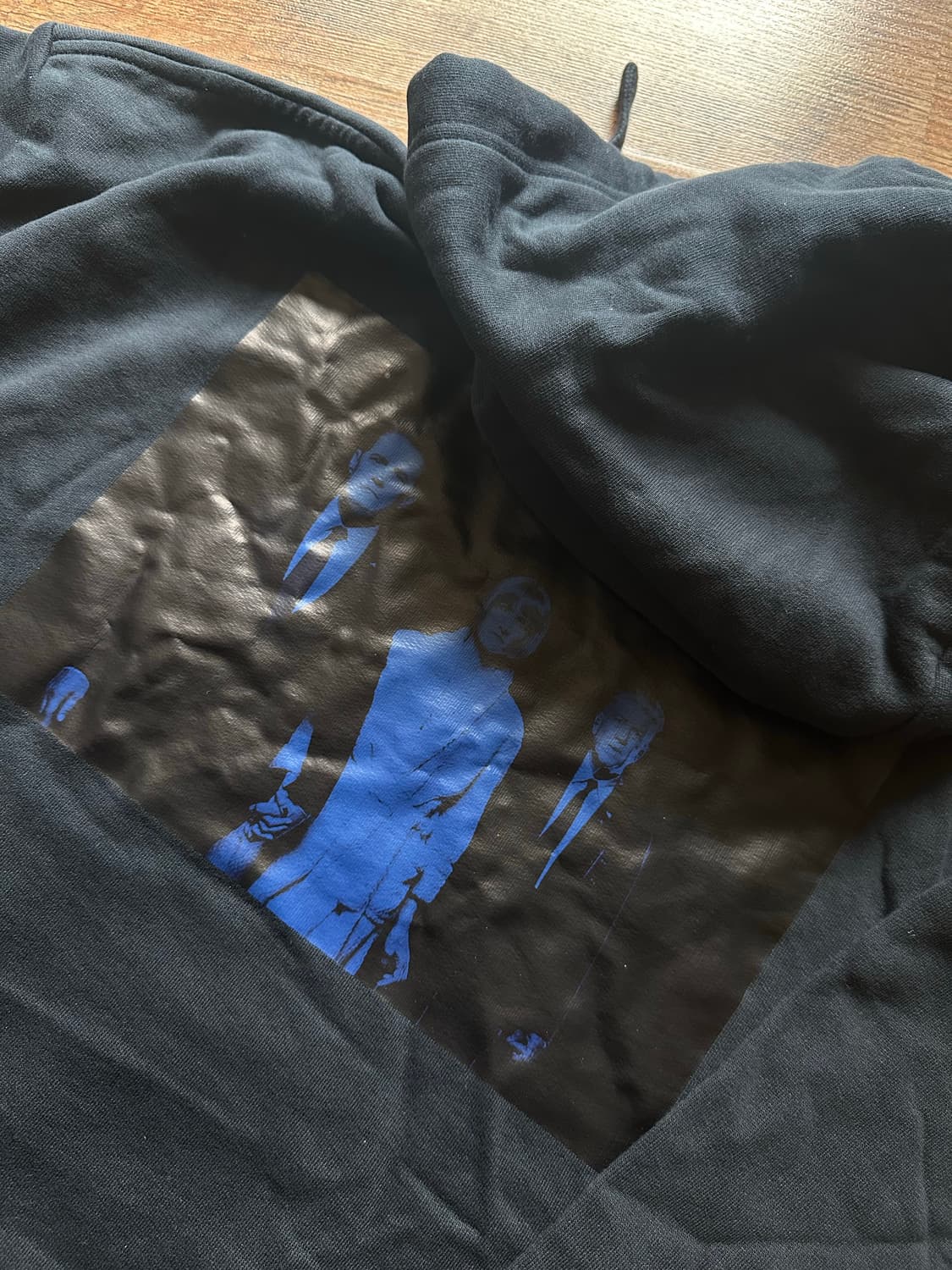 [L] 라프시몬스 19AW 일루션 후드 다크 네이비 새상품 상품이미지9