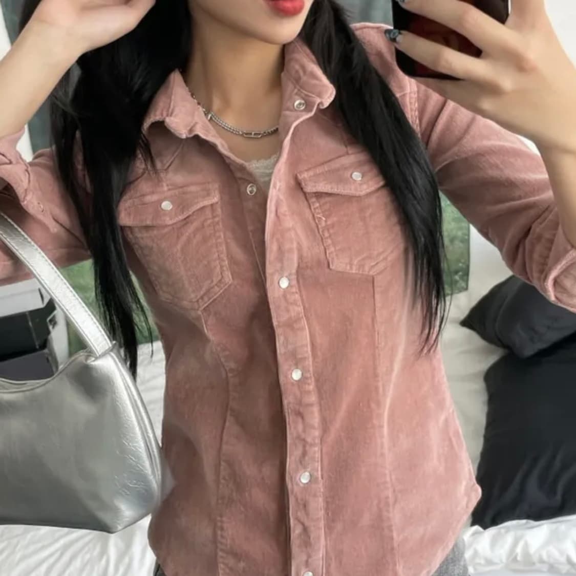 슬림 골덴 셔츠 상품이미지1