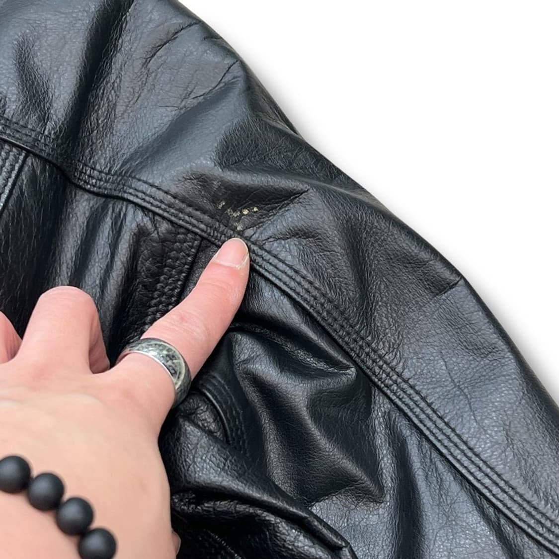 플레이보이 레더 봄버자켓 r2191 상품이미지6