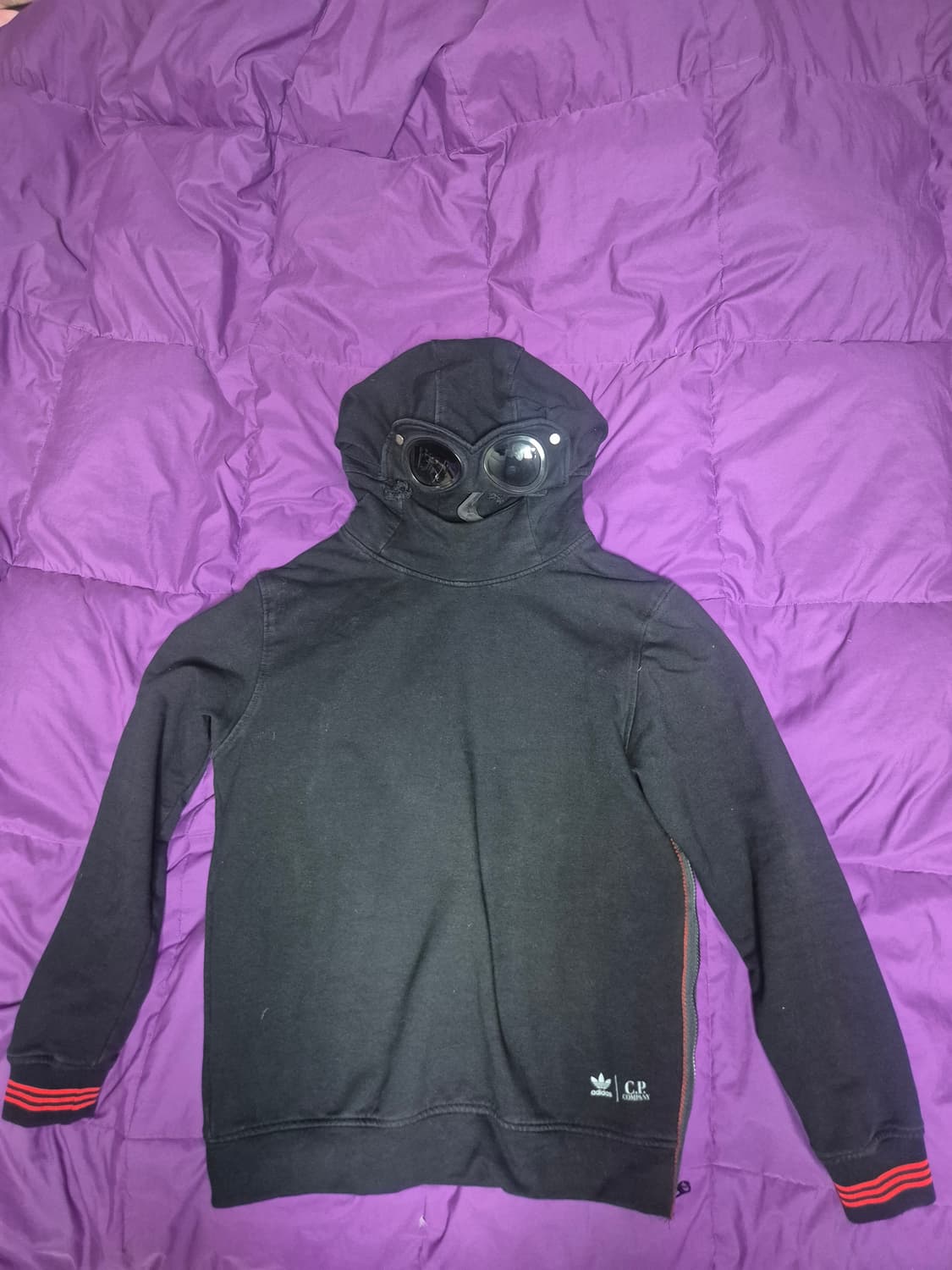 아디다스 CP 컴퍼니 콜라보 후드티 블랙 상품이미지3