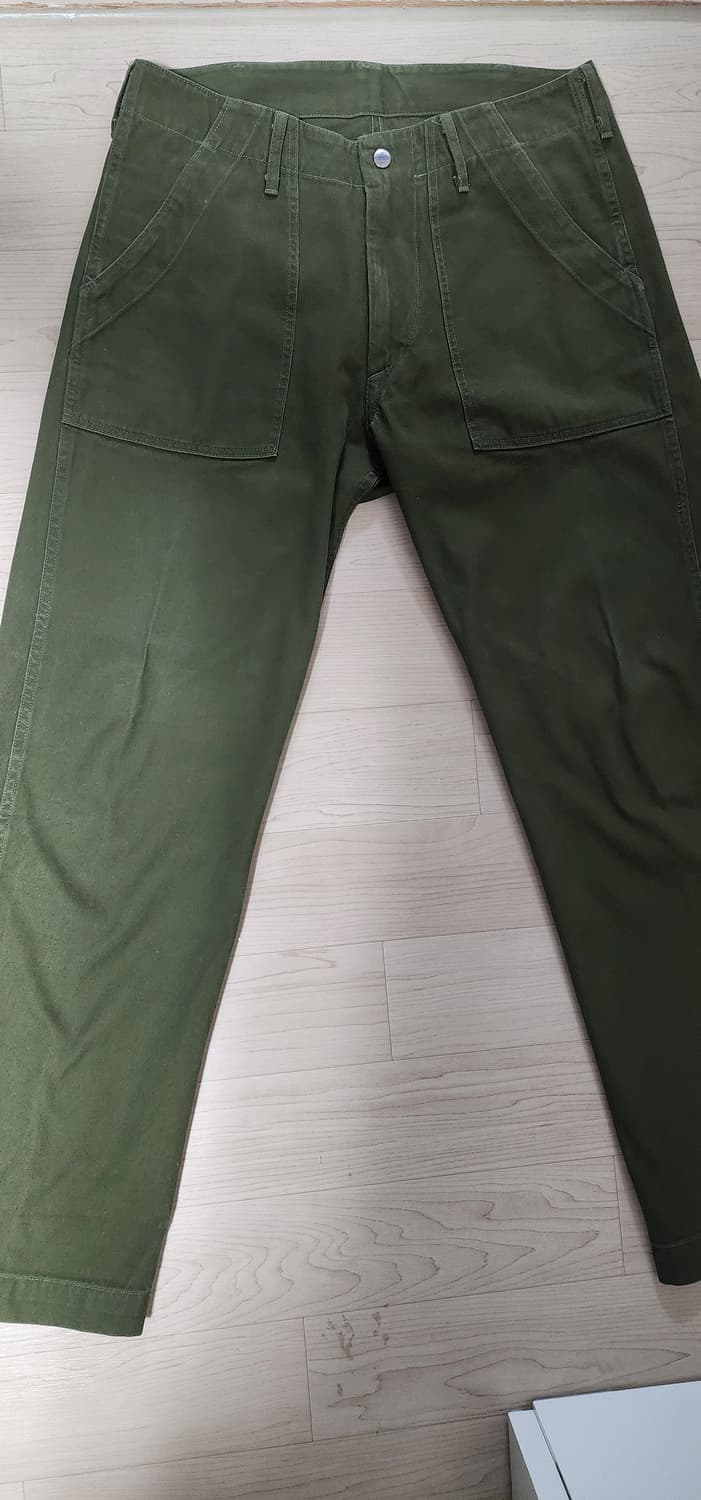 단톤 퍼티그 팬츠(올리브 그린) 상품이미지1