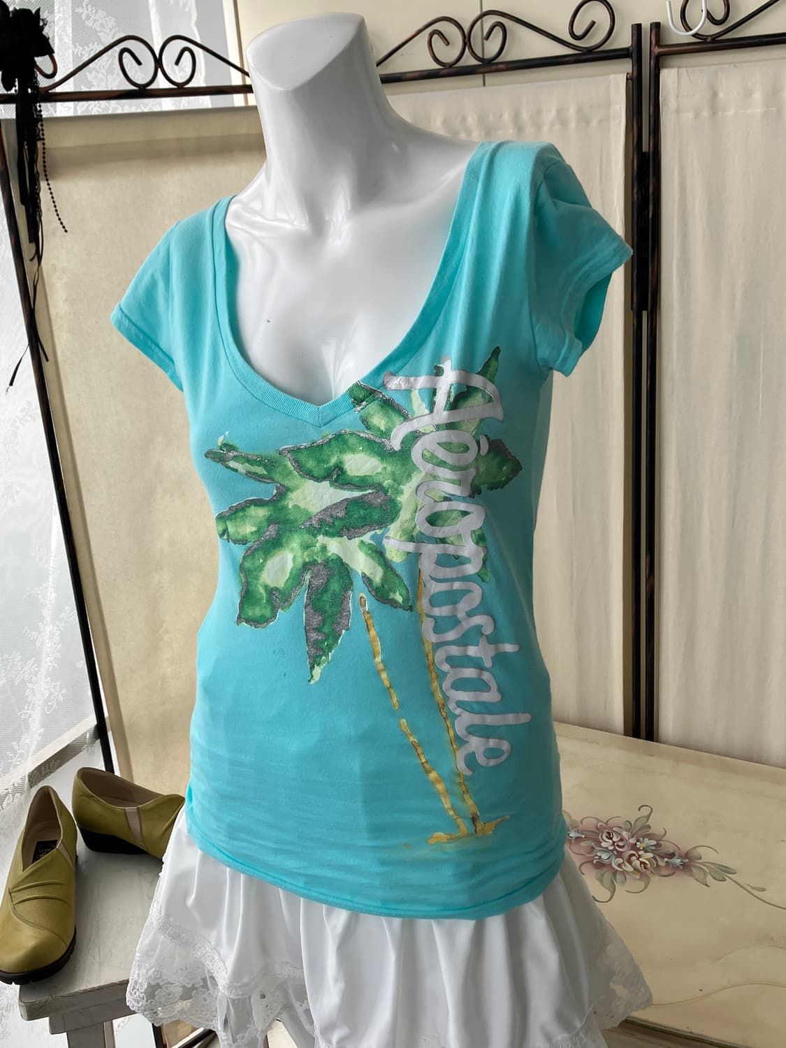 mint printing short half t-shirt 상품이미지2