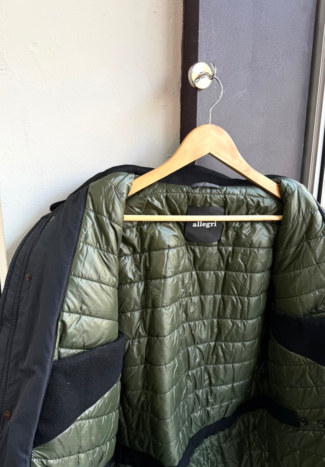 105~110/ 알레그리 플랩포켓 견장 패딩코트 자켓 상품이미지5