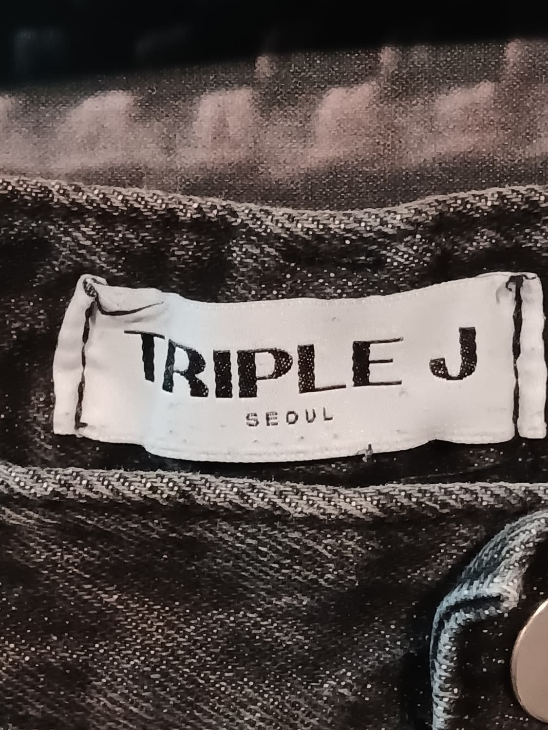 트리플 제이 흑청 와이드 데님 팬츠 상품이미지3