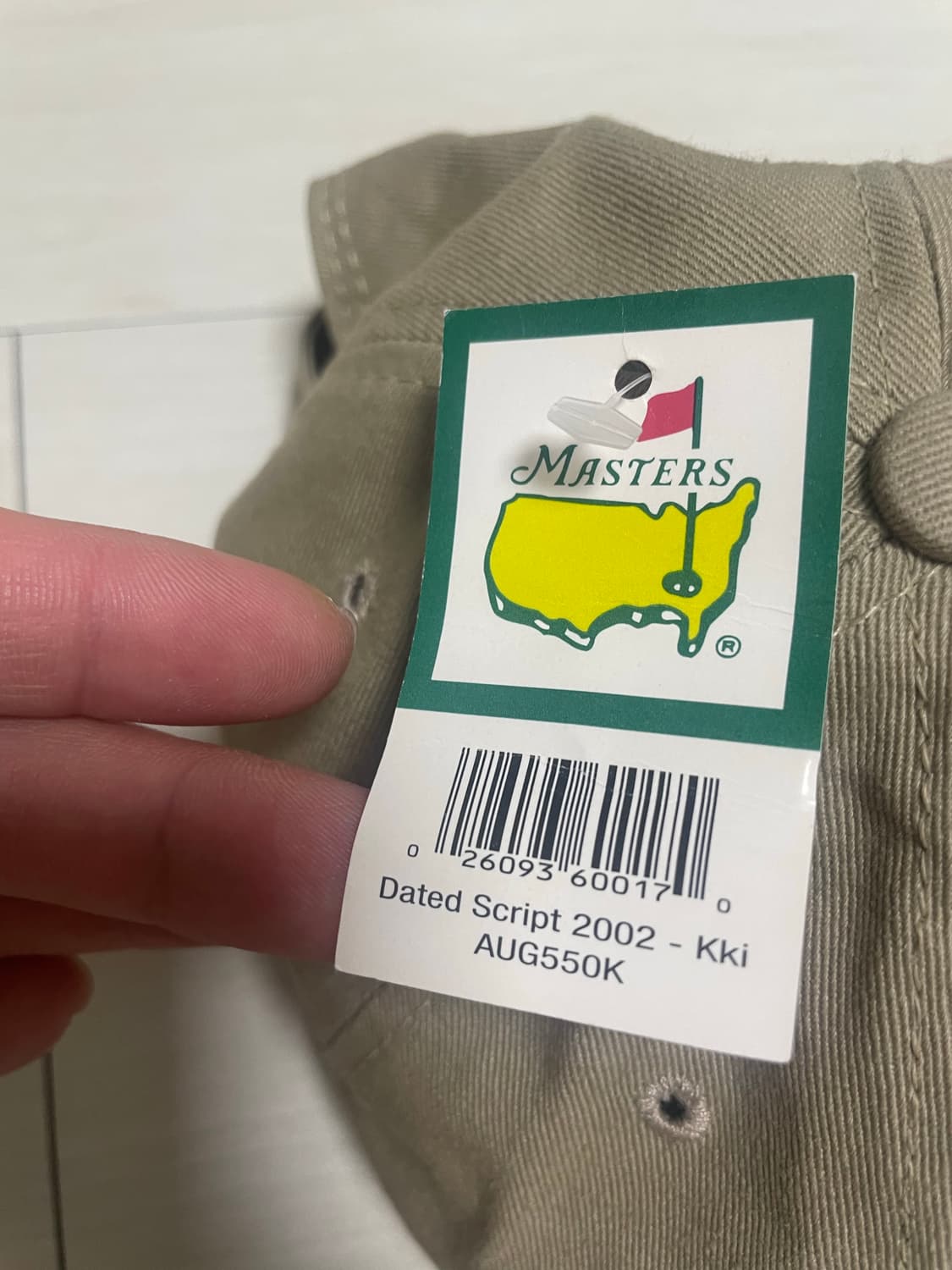 2002 Masters cap (새제품) 상품이미지4