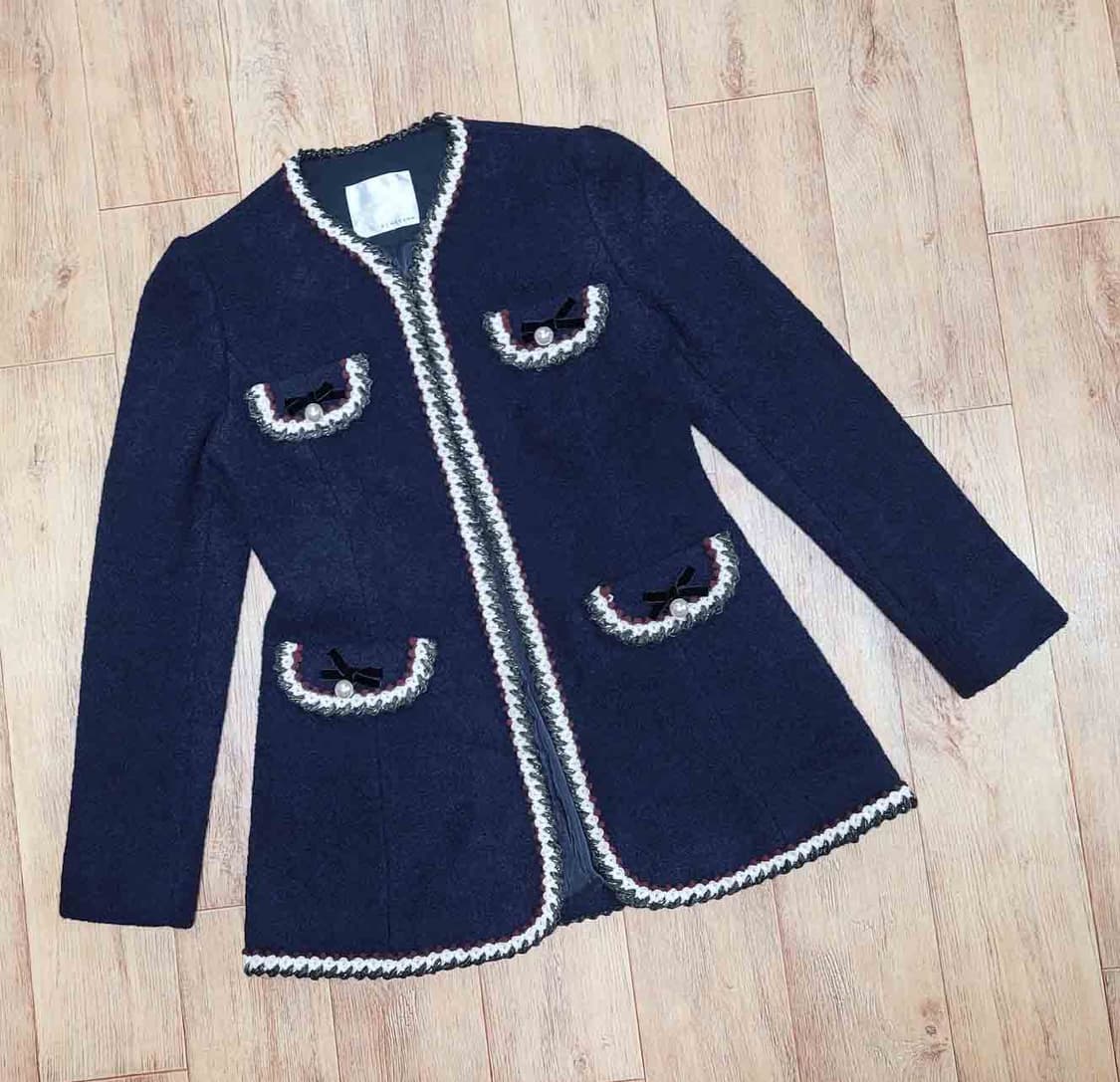 레니본(Reneevon) 브레이드 트위드자켓 55 새상품 상품이미지4