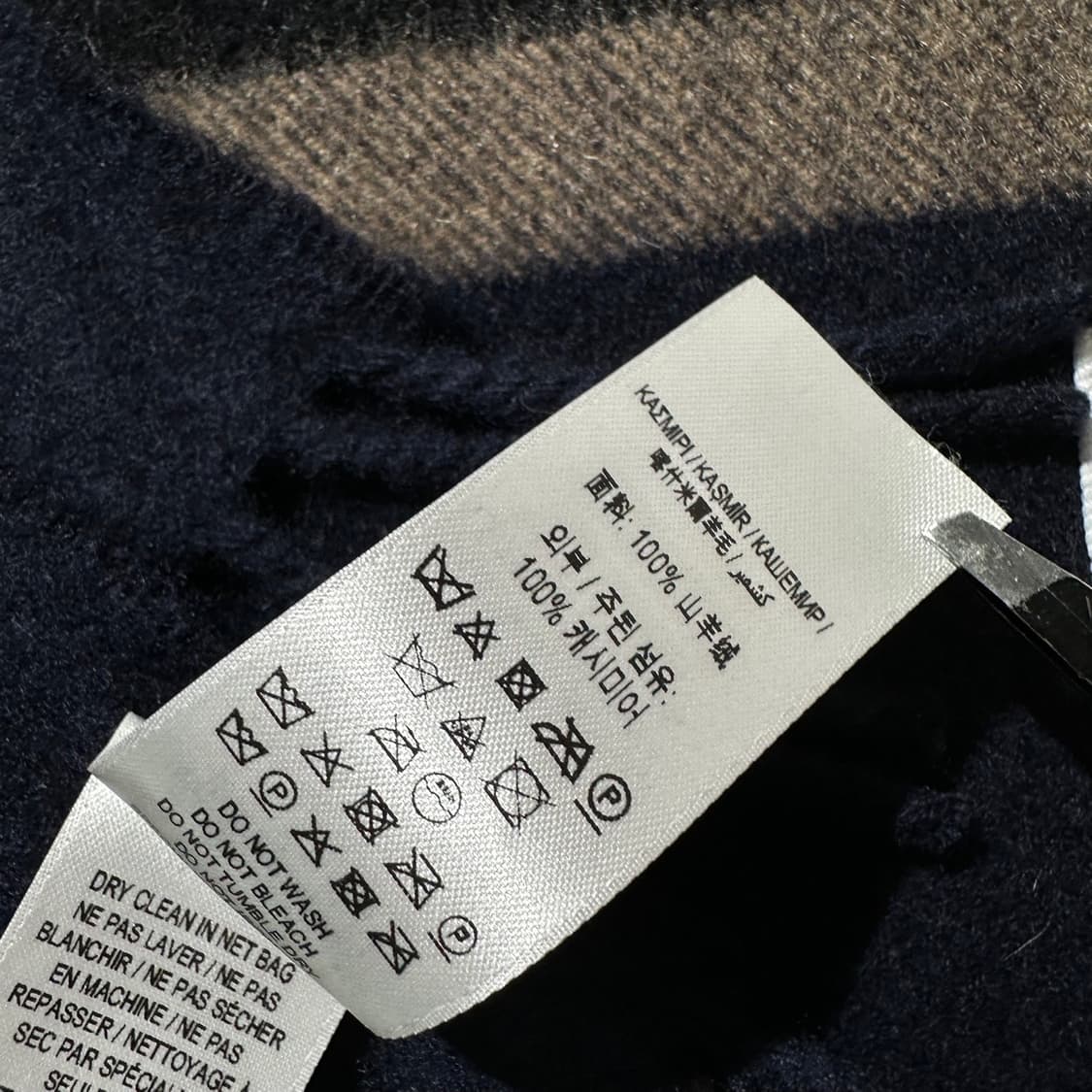 버버리 프린지 캐시미어 100% 체크 머플러 목도리 상품이미지7