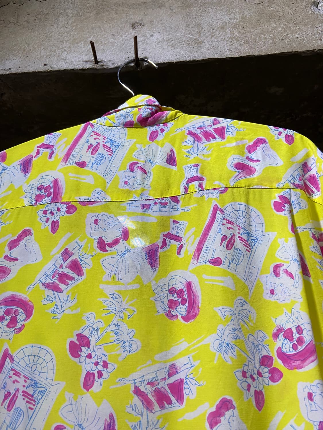 90s Christian Dior 크리스찬 디올 여성 하와이안 셔츠 상품이미지5