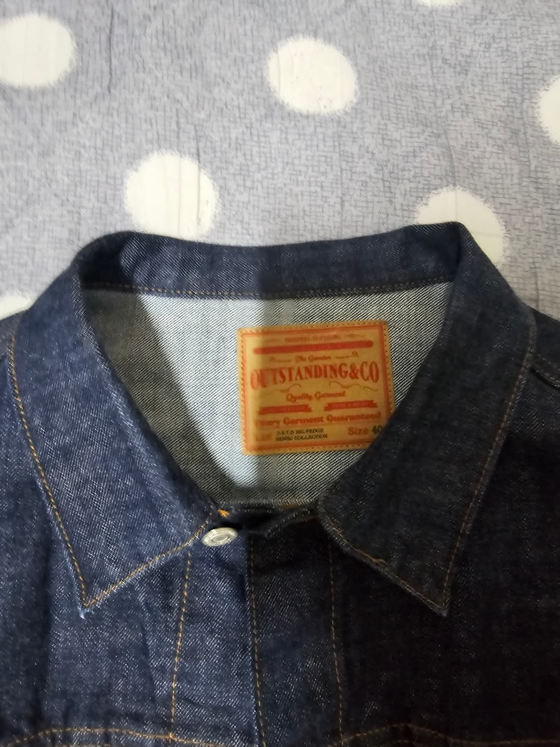아웃스탠딩 2세대 셀비지 데님 자켓 (m) 상품이미지4