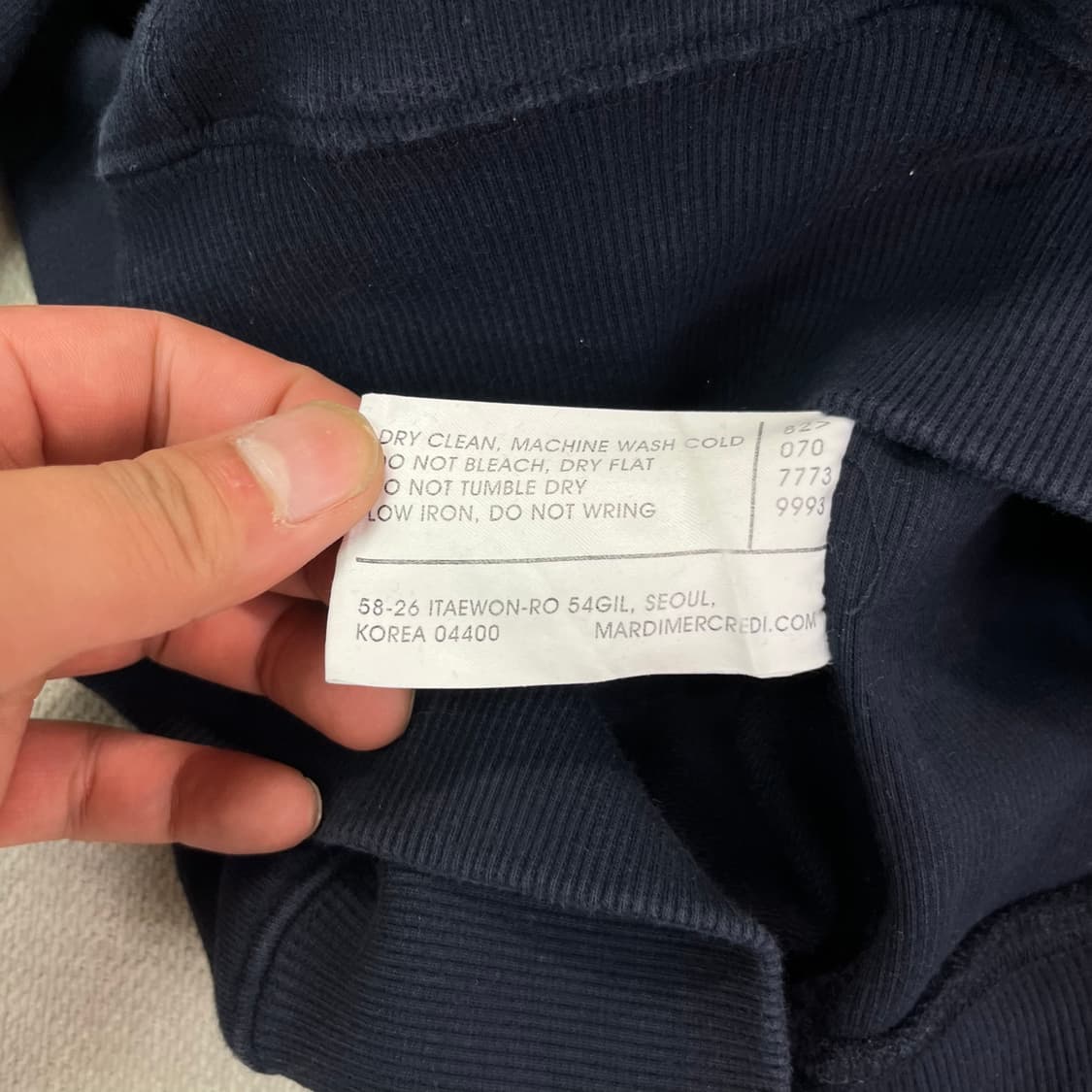 100 마르디 메크르디 맨투맨 상품이미지3