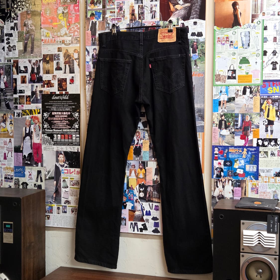 리바이스 517 세미 부츠컷 블랙 팬츠 상품이미지2