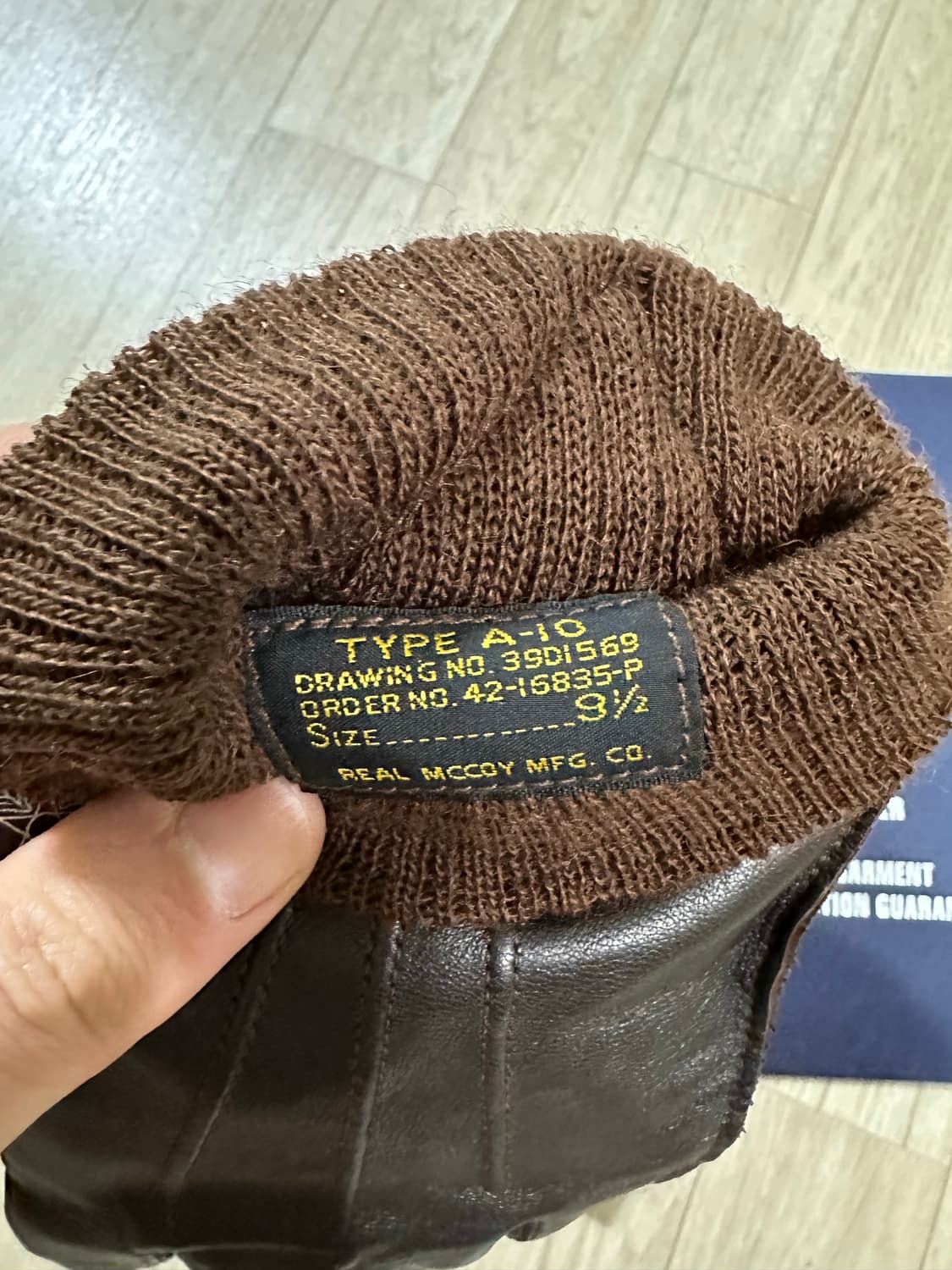 리얼맥코이 A-1 장갑 (9 1/2) 상품이미지4