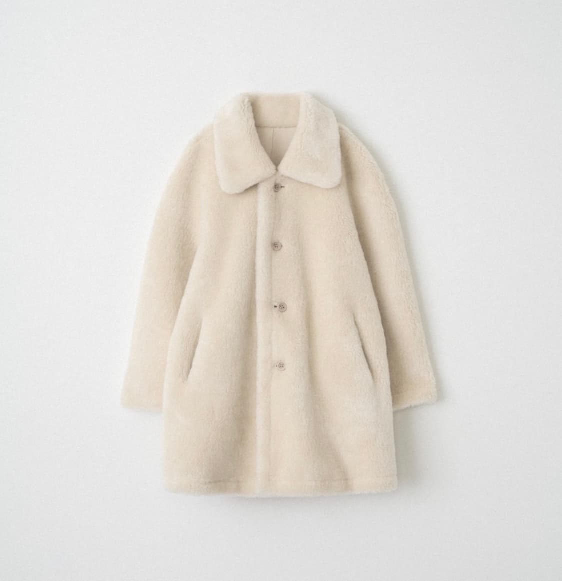 아카이브제이투유 캐롤리버시블무스탕 크림 상품이미지2