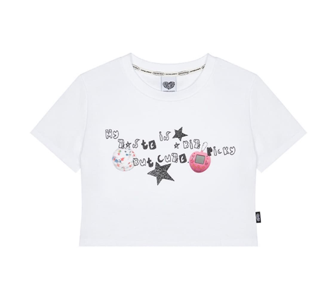 러브이즈트루 VS PICKY CROP TEE _ WHITE 상품이미지4