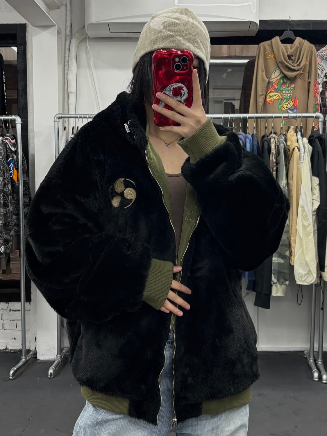 카라쿠리 타마시 오리엔탈 리버시블 MA-1 상품이미지6