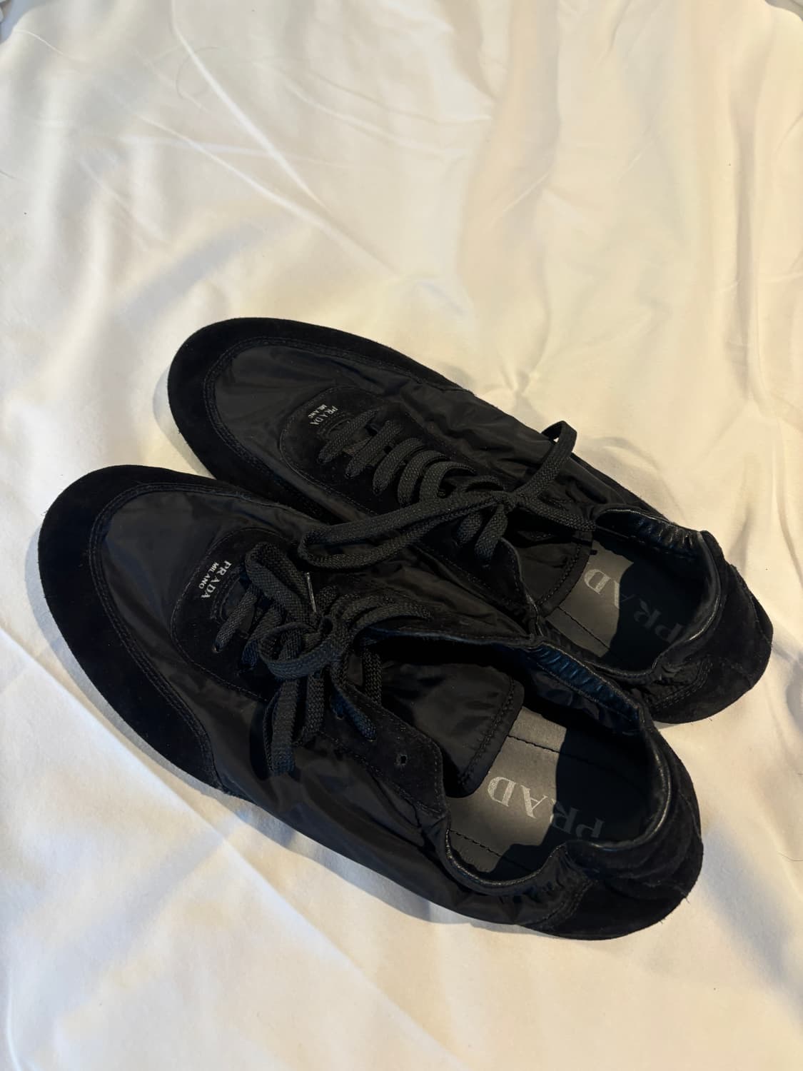 [9.5] 프라다 Prada 컬랩스 리나일론 엘라스틱 슈즈 팝니다 상품이미지4