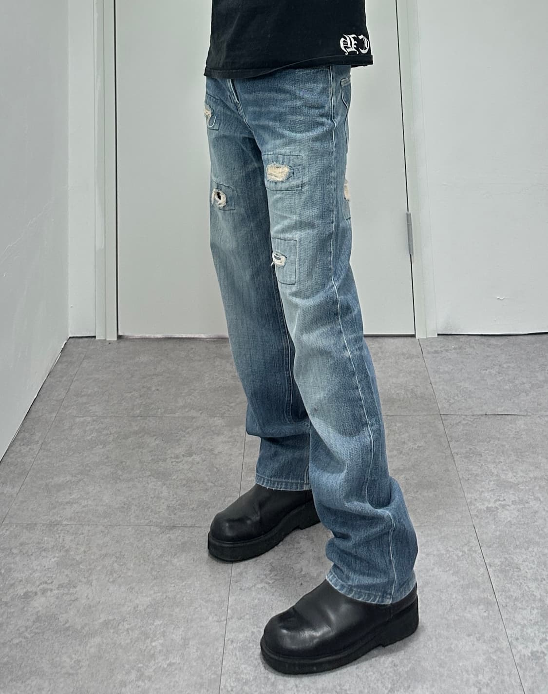 POWER TO THE PEOPLE washing denim pants 상품이미지2