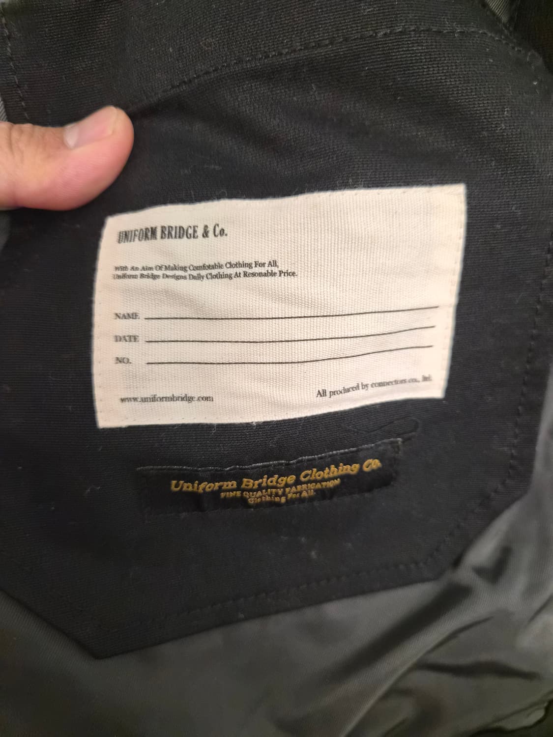 L/105) 유니폼 브릿지 밀리터리 코치 자켓 팝니다 상품이미지5