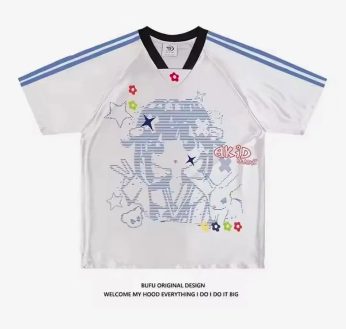 애니메이션 일러스트 박시핏 티셔츠 상품이미지1