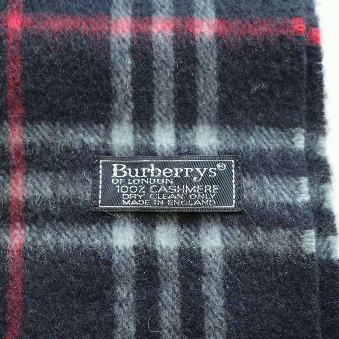 [정품] 버버리 캐시미어 머플러 네이비 체크 상품이미지2
