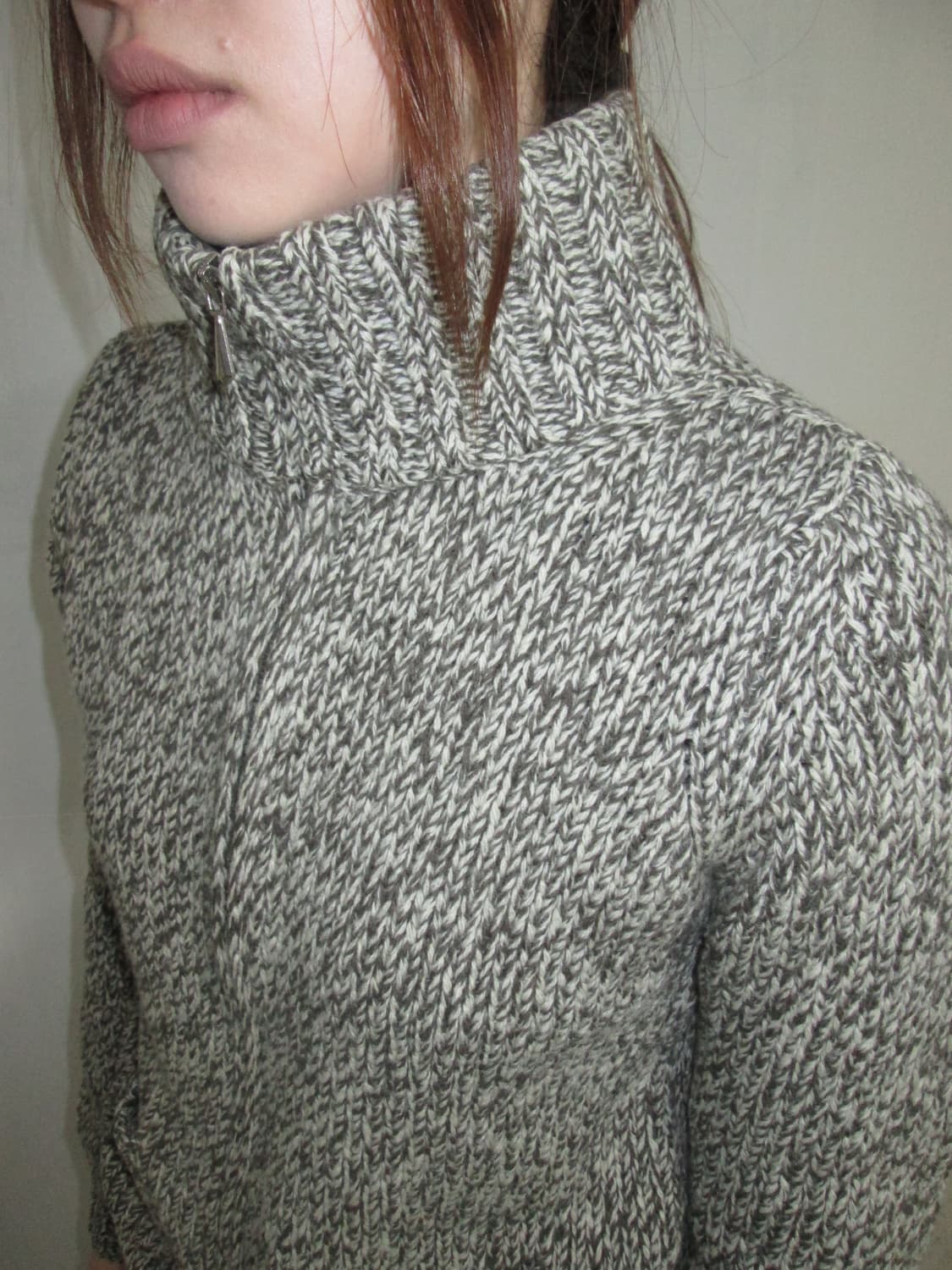 Sisley Melange Zip Knit 상품이미지4