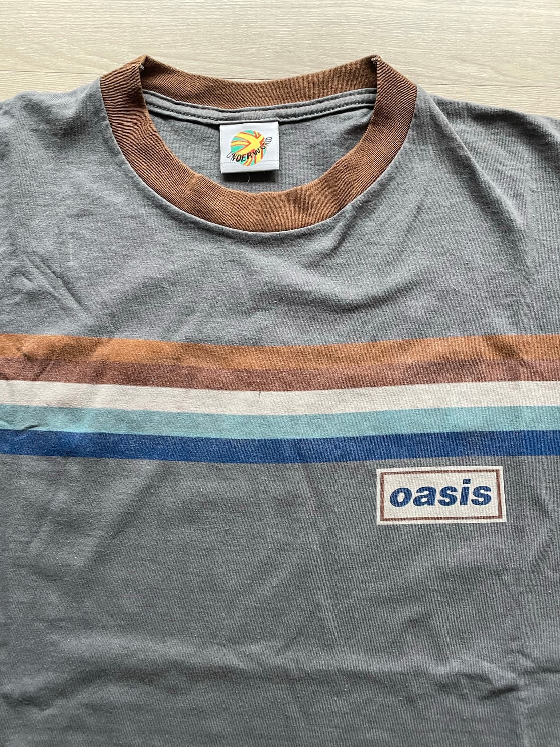 90s 오아시스 로고 링거 티셔츠 oasis 빈티지 밴드 티셔츠 상품이미지5