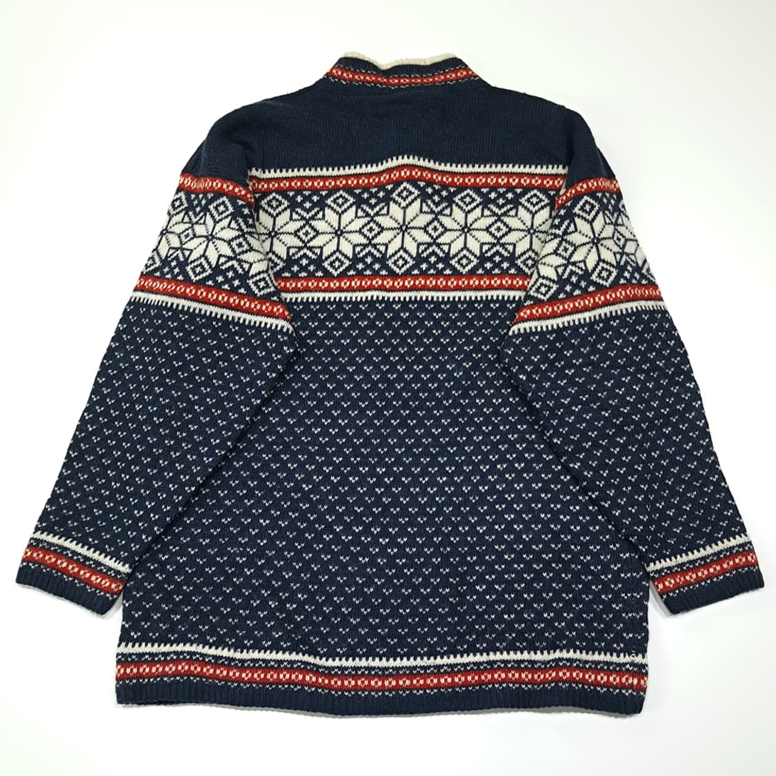 CL041 노스필드 셰틀랜드울 메탈클립 네이비 노르딕 니트 스웨터 상품이미지6
