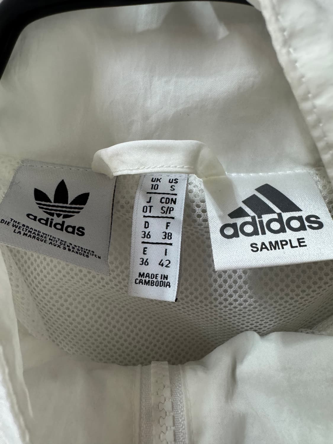 아디다스 백 펄 빅로고 오버핏 바람막이 S(XL) 상품이미지5