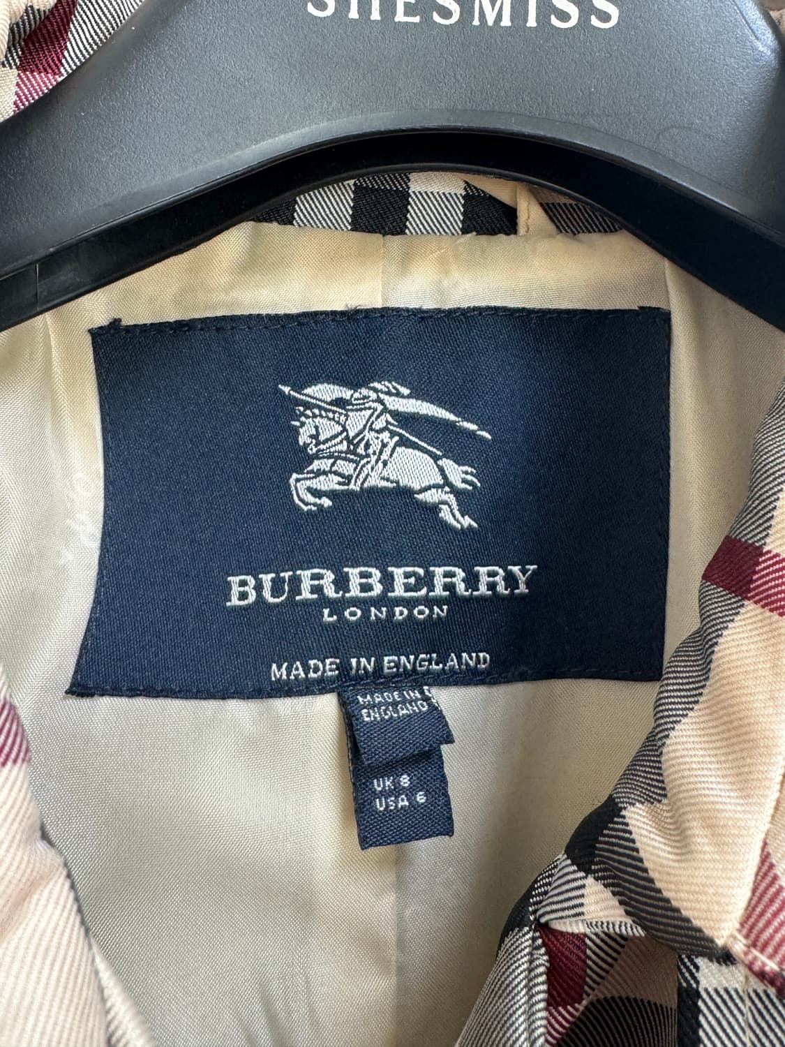 버버리 빈티지 체크 트렌치코트 상품이미지3