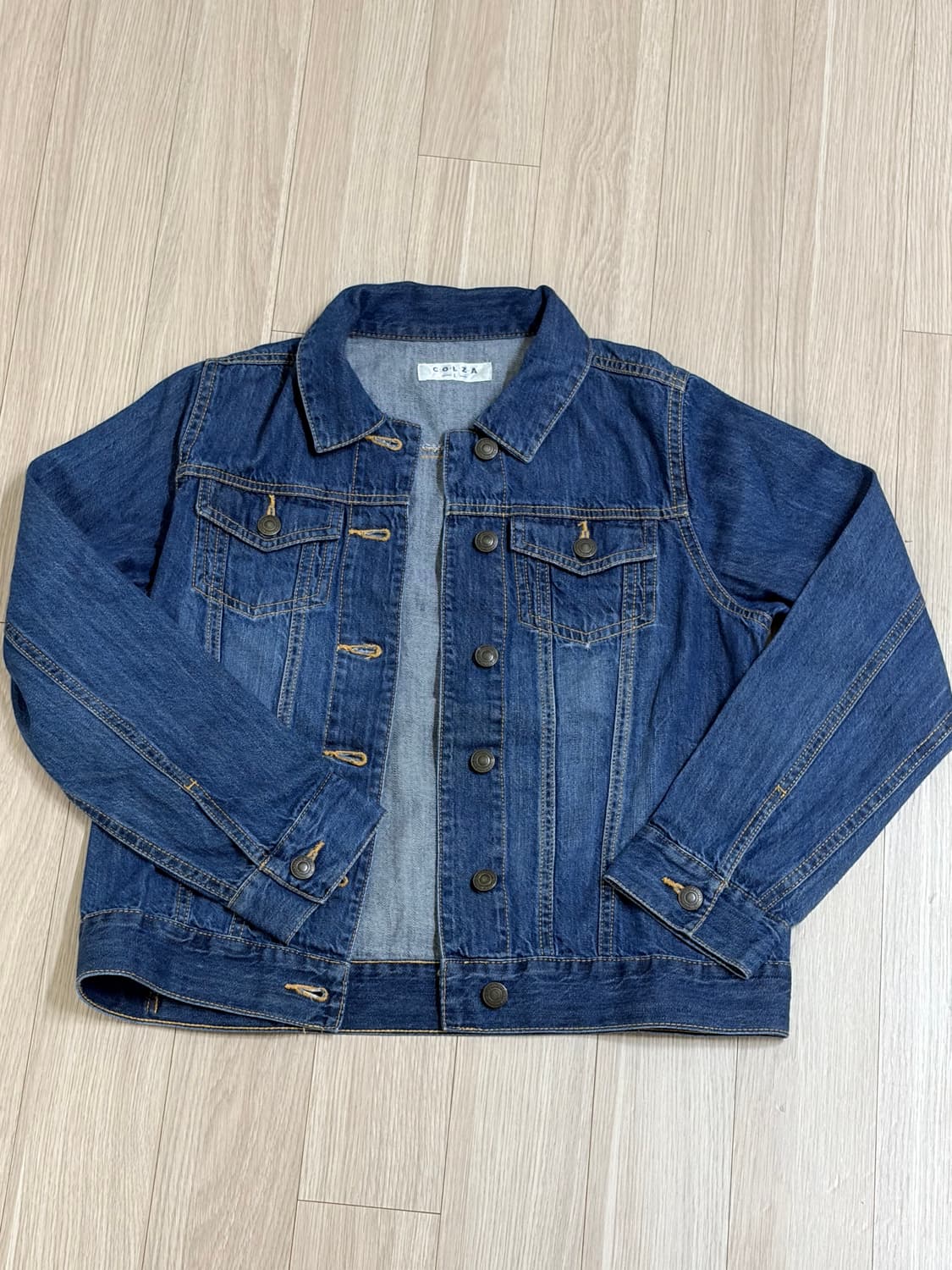 COLZA 클래식 워싱 진청 데님 자켓 상품이미지6