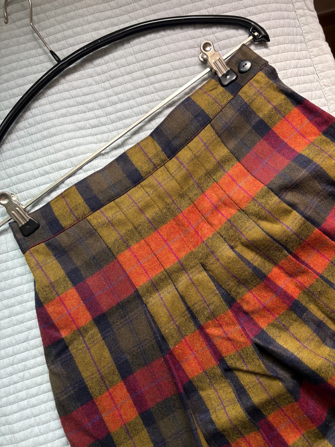 빈티지 체크 스커트 상품이미지3