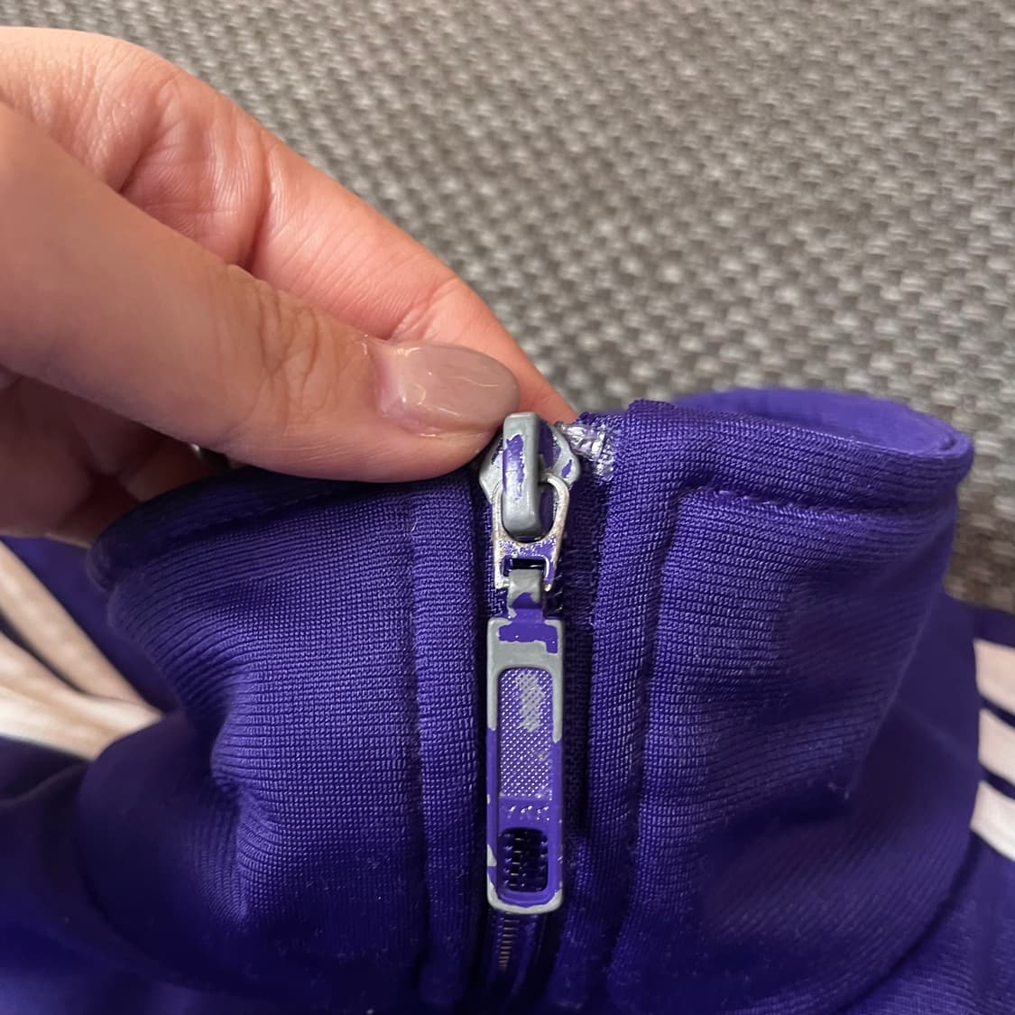 아디다스 퍼플 구 파이어버드 트랙탑 져지 S 상품이미지5