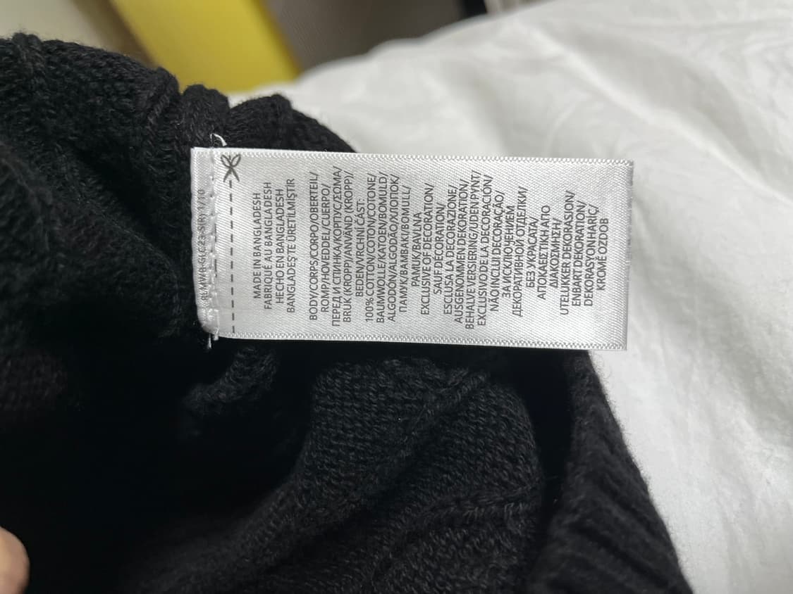 폴로 꽈배기 풀집업 니트 M 상품이미지6