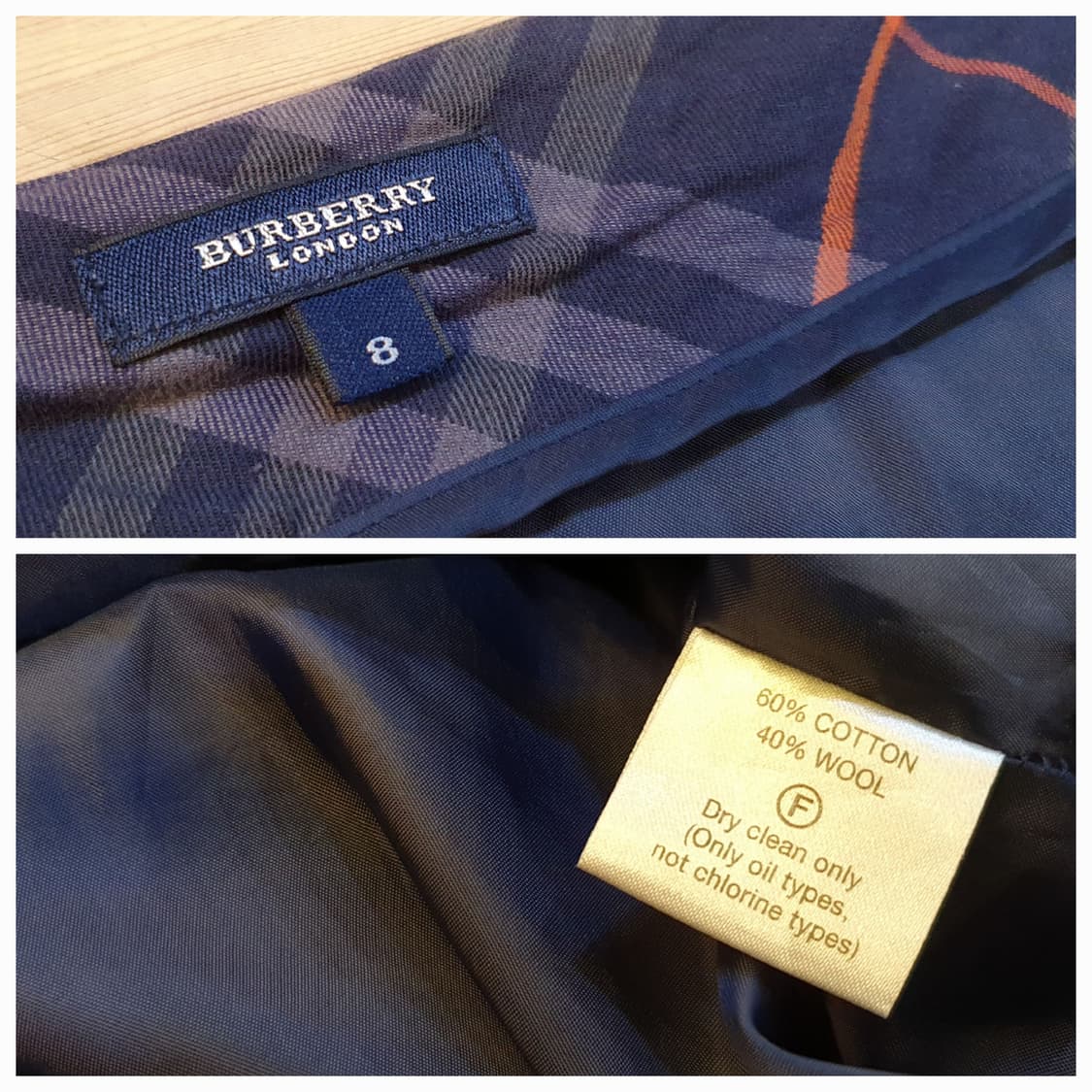 버버리 스커트(허리28인치) 상품이미지5