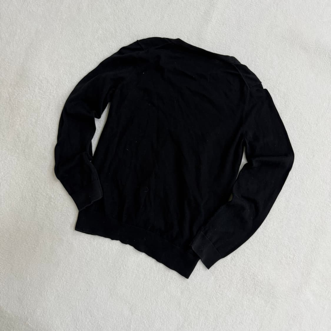 M 유니클로 코튼 V넥 가디건 0324T 상품이미지2