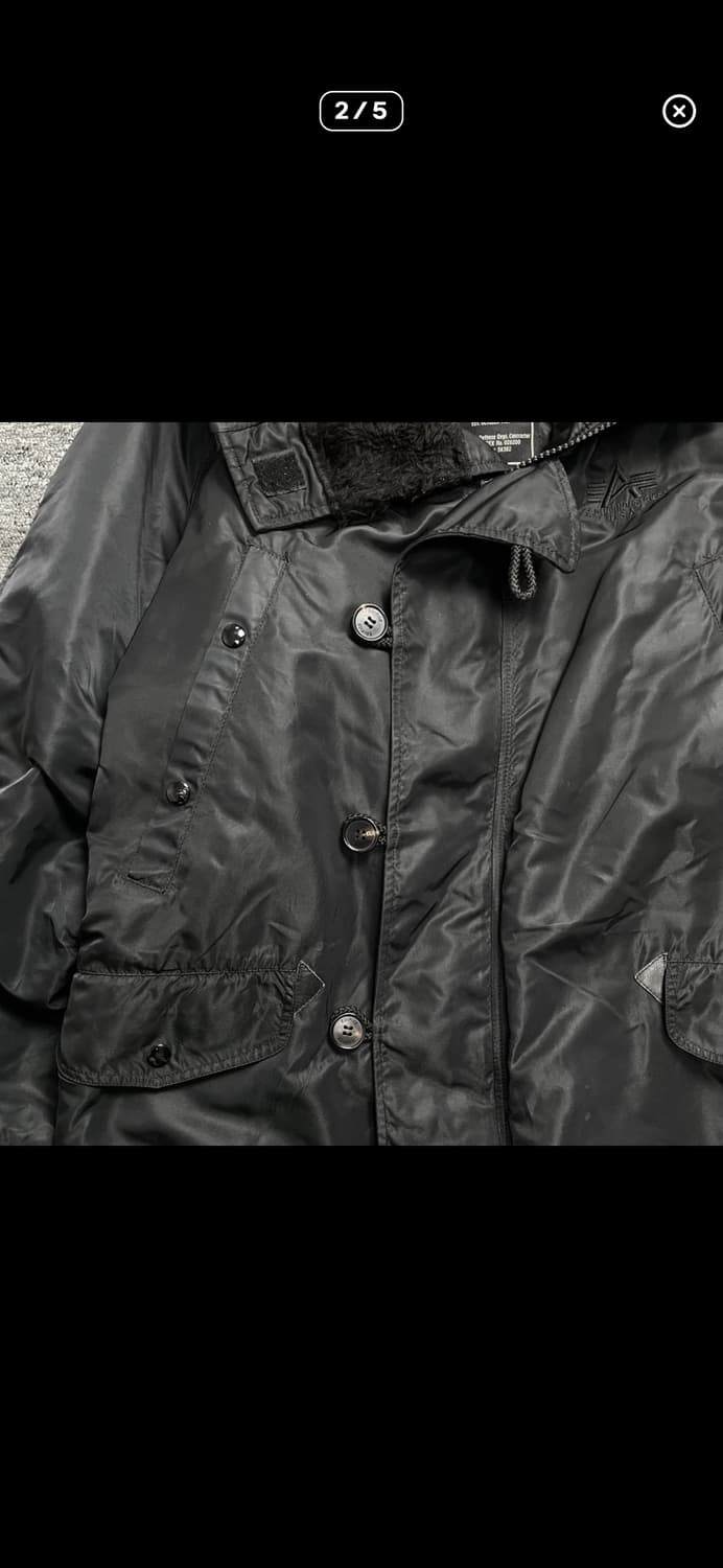 알파인더스트리 N-3B 블랙 M 상품이미지2