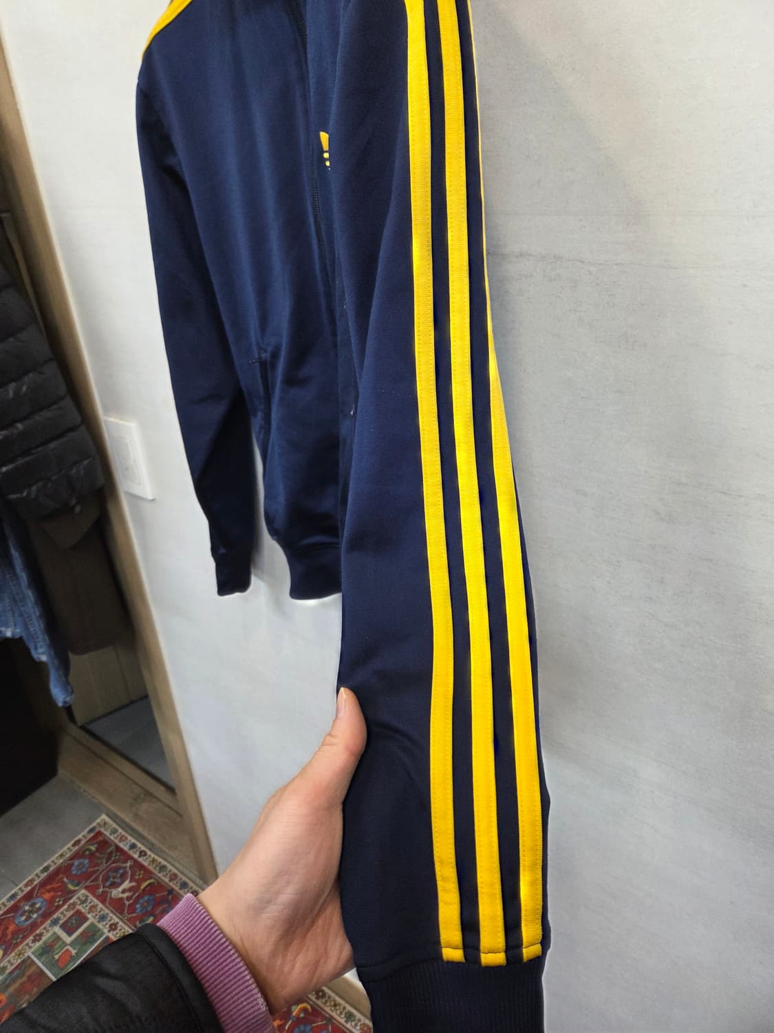 아디다스 파이어버드 트랙탑 져지 85 네이비옐로우  상품이미지6