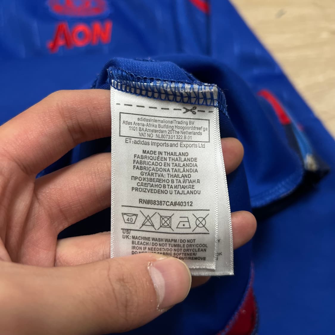 아디다스 맨체스터 유나이티드 져지 트랙탑 자켓 [딥 블루] M/95 상품이미지9