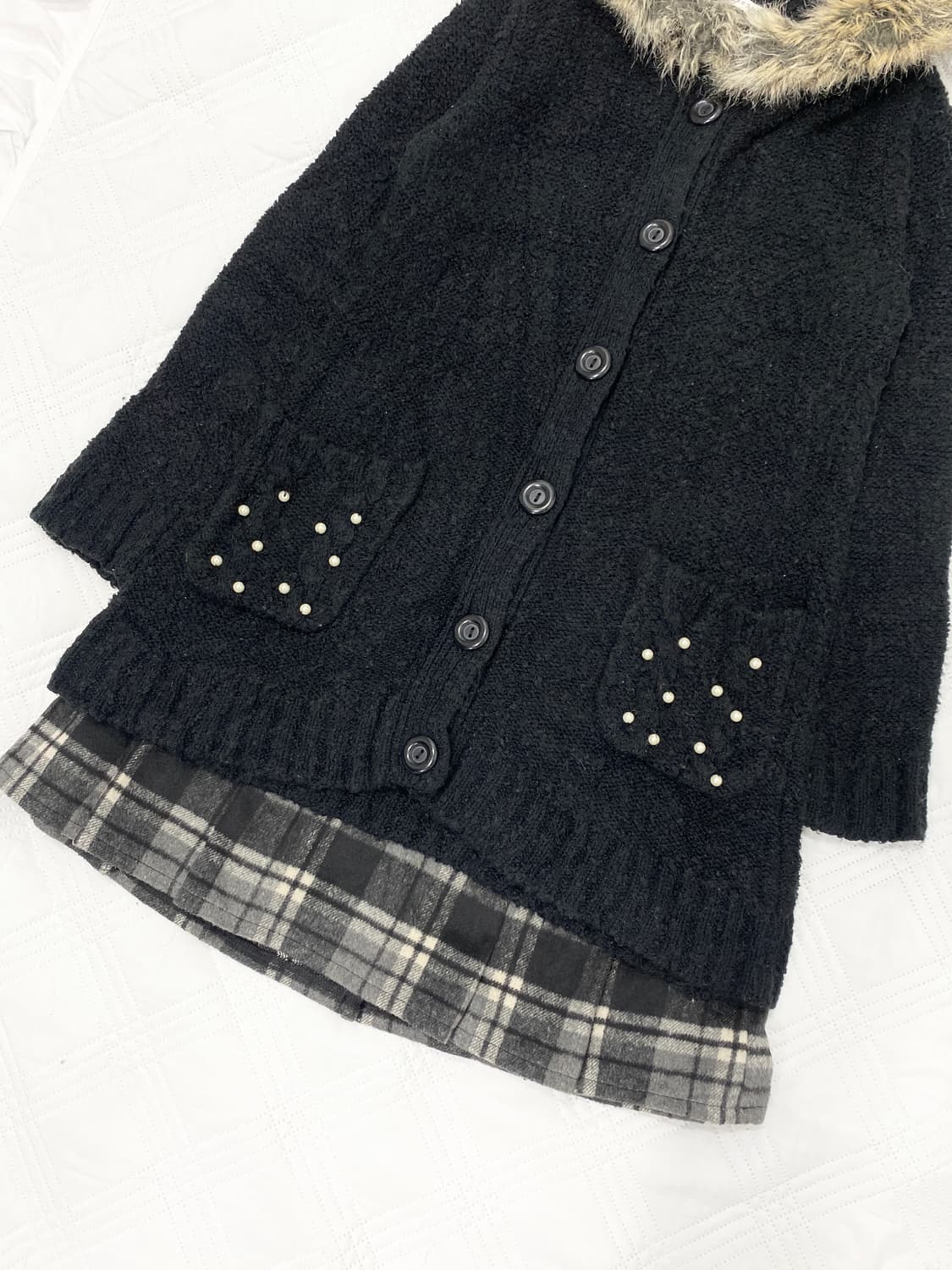 ꒰ঌ 엑시즈팜 울프죠 폭닥 가디건 세트 ໒꒱ 상품이미지3