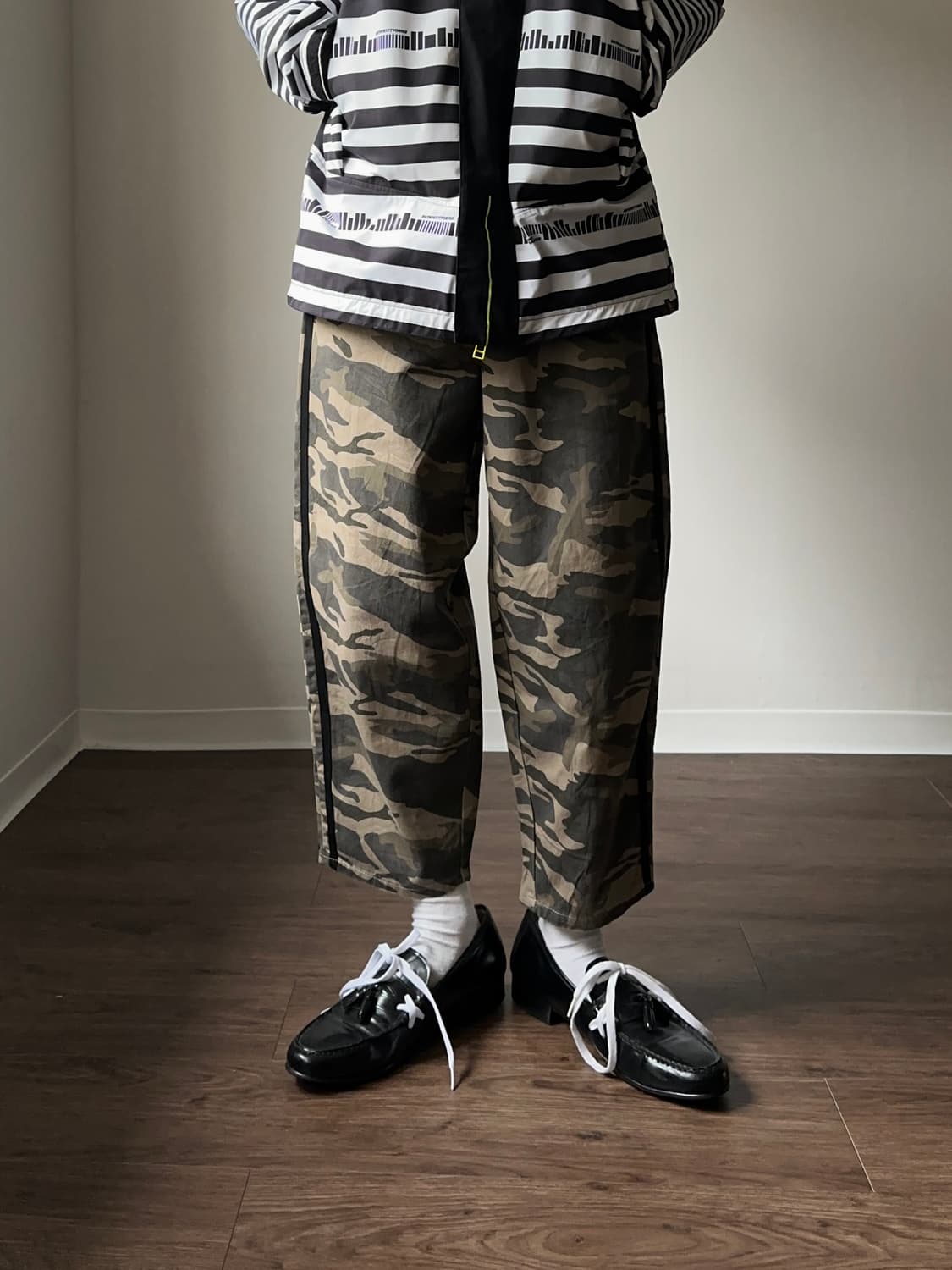 Chip Clip 크롭 카모플라쥬 트랙 팬츠 상품이미지6